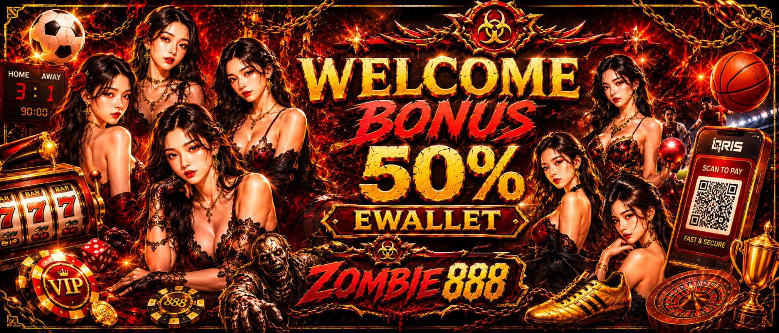 WELCOME BONUS 50% E-WALLET